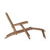 Leżak ogrodowy z drewna teak Streamer, regulowany Oferta