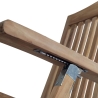 Leżak ogrodowy z drewna teak Streamer, regulowany Katalog