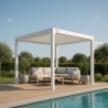 Pergola bioklimatyczna do ogrodu 3x3m aluminiowa, z ręcznym sterowaniem Guadalupe Model