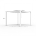 Pergola bioklimatyczna do ogrodu 3x3m aluminiowa, z ręcznym sterowaniem Guadalupe 