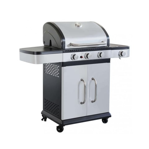 Grill gazowy ze stali nierdzewnej 3 palniki + 1 Davis Promocja
