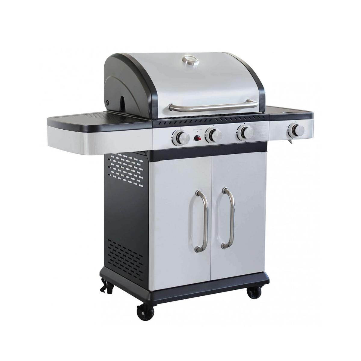 Grill gazowy ze stali nierdzewnej 3 palniki + 1 Davis Promocja Grill gazowy ze stali nierdzewnej 3 palniki + 1 Davis Promocja