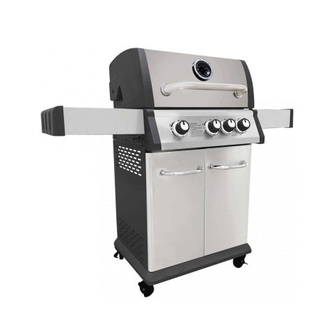 Grill gazowy stalowy 3-palnikowy z palnikiem bocznym Montana Promocja