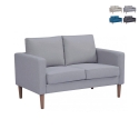 Nowoczesna sofa 2-osobowa z bawełny 137x73x82 cm Ramsey Promocja