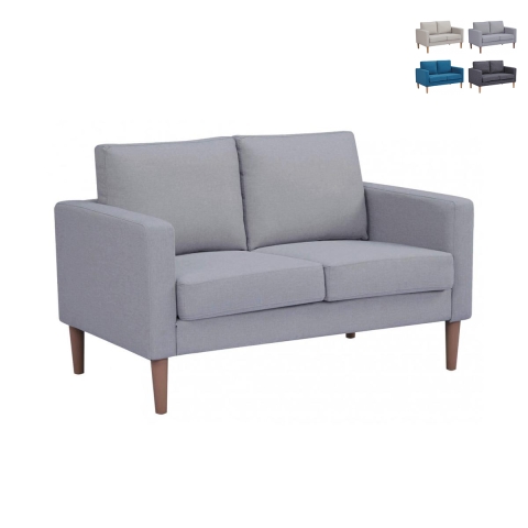 Nowoczesna sofa 2-osobowa z bawełny 137x73x82 cm Ramsey Promocja