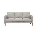 Nowoczesna sofa 3-osobowa z nogami w efekcie drewna Ramsey Sprzedaż
