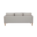 Nowoczesna sofa 3-osobowa z nogami w efekcie drewna Ramsey Cechy
