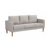 Nowoczesna sofa 3-osobowa z nogami w efekcie drewna Ramsey Środki