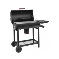 Grill węglowy ze stali z pokrywą i kółkami, 2 ruszty Tennessee Promocja