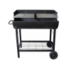 Grill węglowy na kółkach z 2 regulowanymi rusztami Wisconsin Oferta