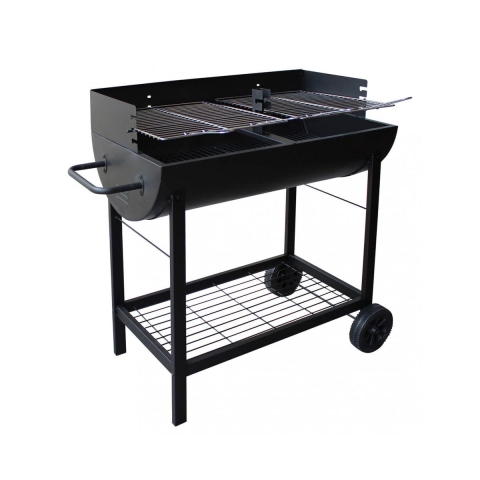 Grill węglowy na kółkach z 2 regulowanymi rusztami Wisconsin Promocja