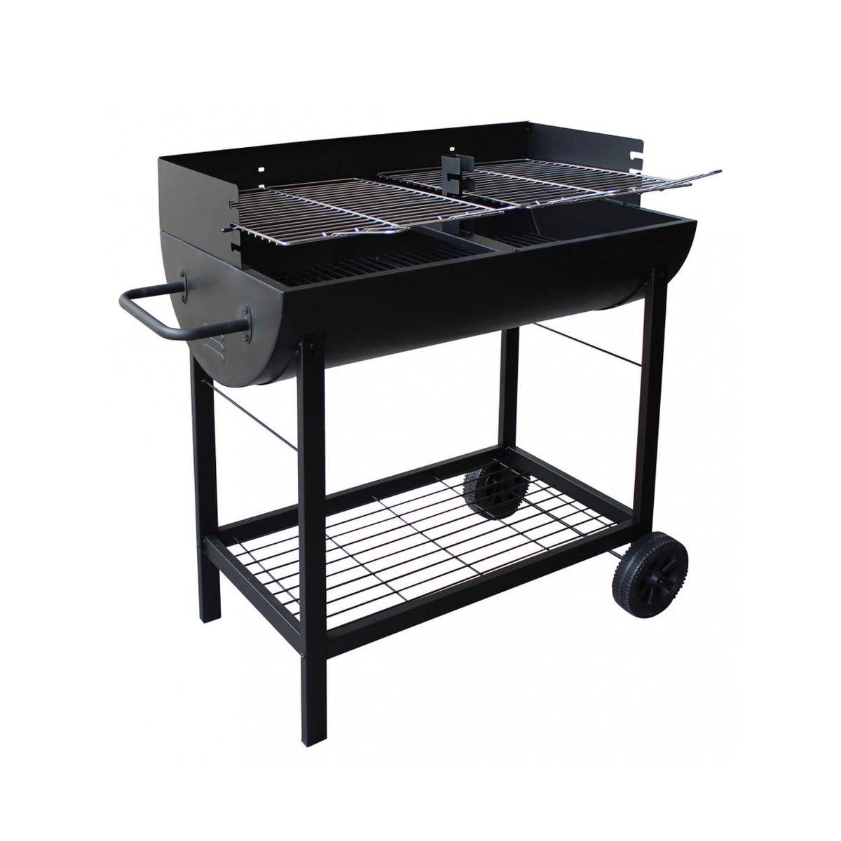 Grill węglowy na kółkach z 2 regulowanymi rusztami Wisconsin Promocja Grill węglowy na kółkach z 2 regulowanymi rusztami Wisconsin Promocja