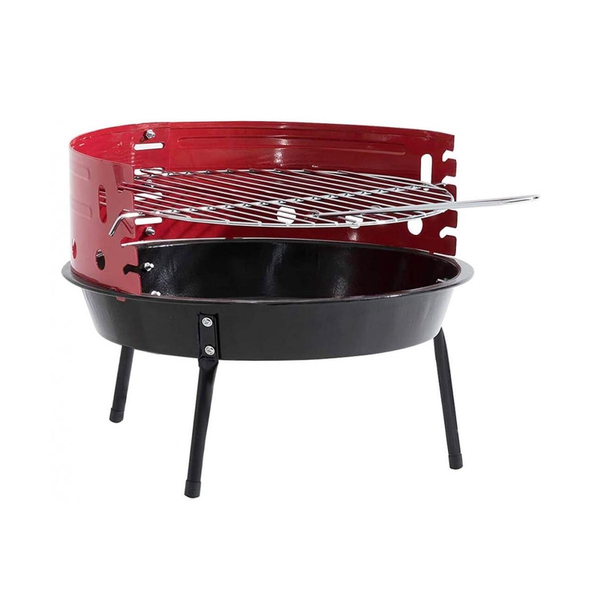 Przenośny grill węglowy okrągły Ø36cm Camping Promocja Przenośny grill węglowy okrągły Ø36cm Camping Promocja