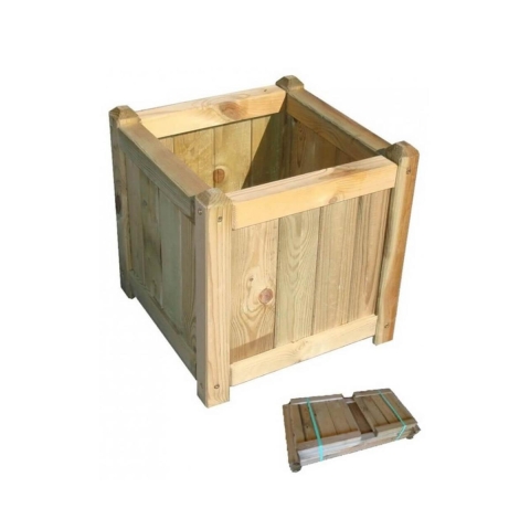 Donica 40x40 cm z impregnowanego drewna sosnowego Edelia Promocja