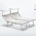 Zestaw 2 aluminiowych leżaków plażowych Italia Katalog