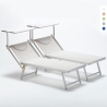 Zestaw 2 aluminiowych leżaków plażowych Italia Katalog