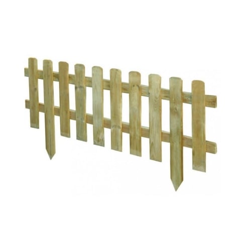 Drewniane ogrodzenie angielskie z impregnowanej sosny 110x28/45 cm Promocja