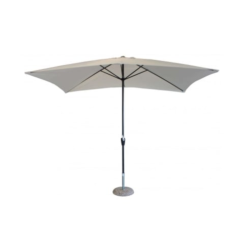 Biały parasol ogrodowy 2x3m z poliestru Poly Promocja