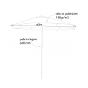 Parasol ogrodowy Ø3m z centralnym drewnianym masztem Fantasy Oferta