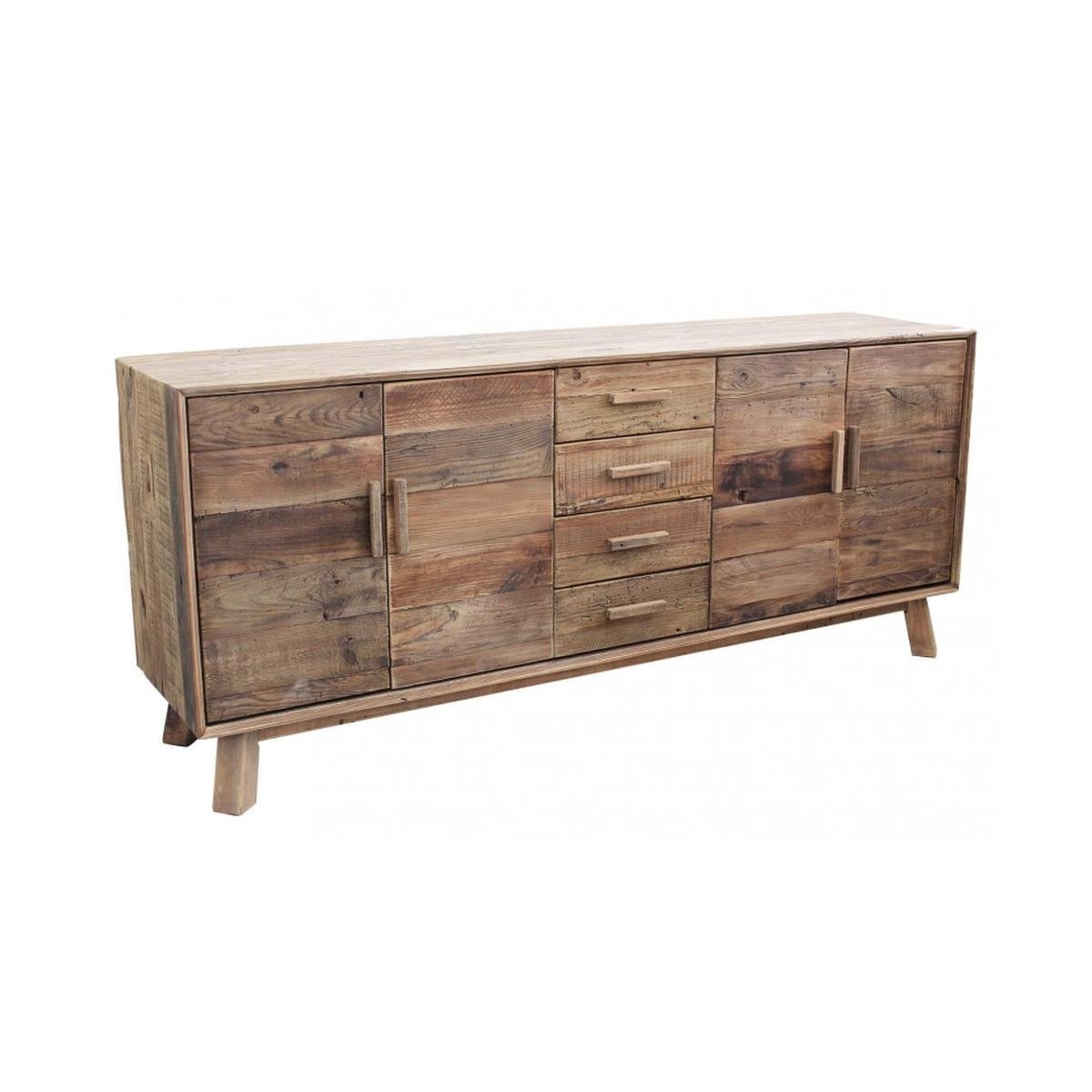 Komoda z recyklingowanego drewna sosnowego z 4 szufladami Heron Promocja Komoda z recyklingowanego drewna sosnowego z 4 szufladami Heron Promocja
