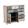 Komoda kredens shabby chic z drewna wielokolorowa Greg Sprzedaż