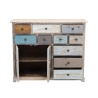 Komoda kredens shabby chic z drewna wielokolorowa Greg Sprzedaż