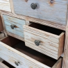 Komoda kredens shabby chic z drewna wielokolorowa Greg Rabaty