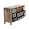 Drewniana komoda na kółkach w stylu shabby chic Denny Oferta