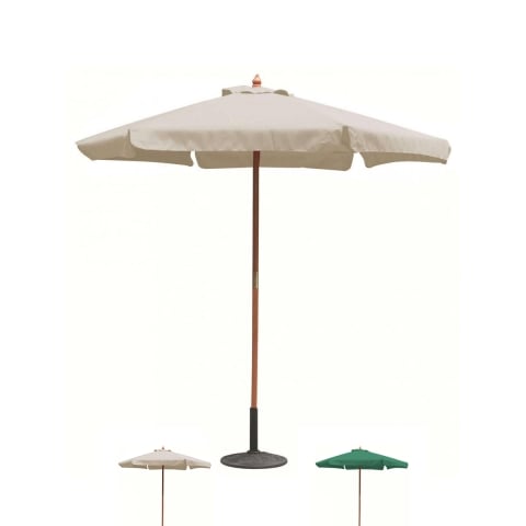 Parasol ogrodowy okrągły Ø2,5m z drewnianym masztem Fantasy Promocja