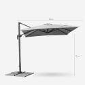 Aluminiowy parasol ogrodowy 2,5 metra Paradise 