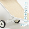 4 Leżaki plażowe z aluminiowymi kółkami Alabama 