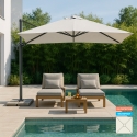 Aluminiowy parasol ogrodowy 3x3 z ramieniem Paradise Promocja