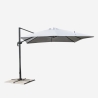 Aluminiowy parasol ogrodowy 3x3 z ramieniem Paradise Katalog