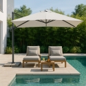 Aluminiowy parasol ogrodowy 3x3 z ramieniem Paradise Sprzedaż