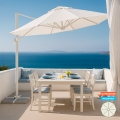 Parasol ogrodowy, składany 3x3m Paradise White Promocja