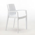 Zestaw 22 krzesła polipropylenowe z podłokietnikami Cream Grand Soleil Rabaty