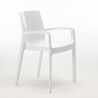 Zestaw 22 krzesła polipropylenowe z podłokietnikami Cream Grand Soleil Rabaty