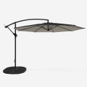 Parasol ogrodowy, składany 3m Fan Noir Środki