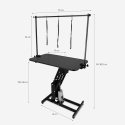 Hydraulicznie regulowany stół do pielęgnacji psów 110 cm Griffon 