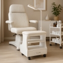 Pojemnik na stopę pedicure ze stolikiem, poduszką, szufladką i 4 kółkami Kaekoon Rabaty