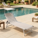 Zestaw 20 aluminiowych leżaków plażowych z daszkiem Nettuno Sprzedaż