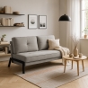 Sofa do spania 2-osobowa nowoczesny design tapicerka z tkaniny salon Bellamy Sprzedaż