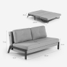 Sofa do spania 2-osobowa nowoczesny design tapicerka z tkaniny salon Bellamy 