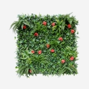 Sztuczny żywopłot zielony ogrodowy mur 100x100cm rośliny 3D Lemox. Promocja