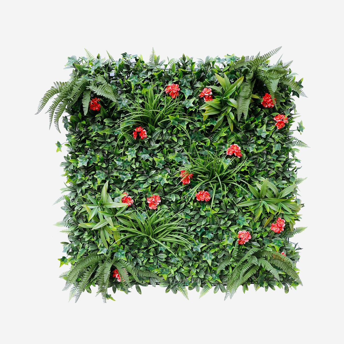 Sztuczny żywopłot zielony ogrodowy mur 100x100cm rośliny 3D Lemox. Promocja