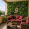 Sztuczny żywopłot 100x100cm realistyczne rośliny 3D na zewnątrz ogrodu Ilex Sprzedaż
