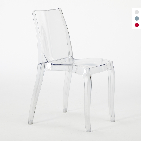 Zestaw 18 przezroczystych krzesł poliwęglowanych Cristal Light Grand Soleil Promocja