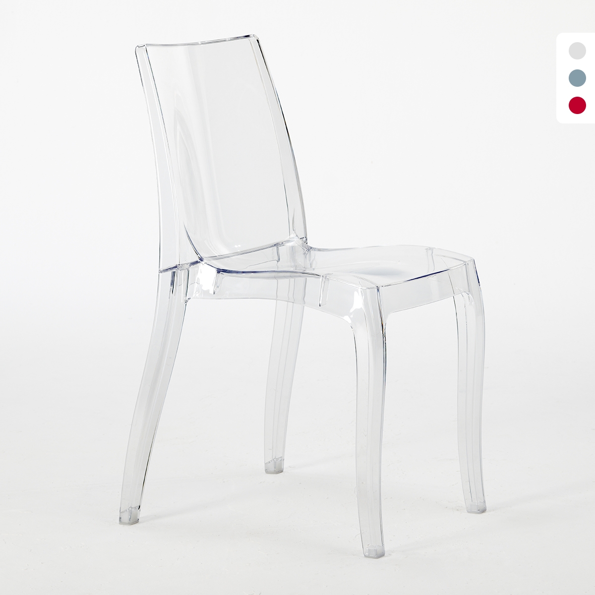 Zestaw 18 przezroczystych krzesł poliwęglowanych Cristal Light Grand Soleil Promocja