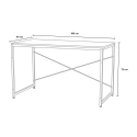 Drewniane biurko industrialne ze stalowymi nogami 180x60 cm Wootop XL Stan Magazynowy