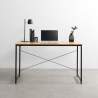 Drewniane biurko ze stalowymi nogami 150x60 cm Wootop Sprzedaż